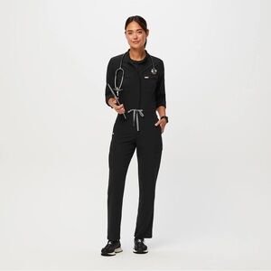 Figs (SOLD OUT) Women's Black Chantal - Cargo ScrubJumpsuit - XXS